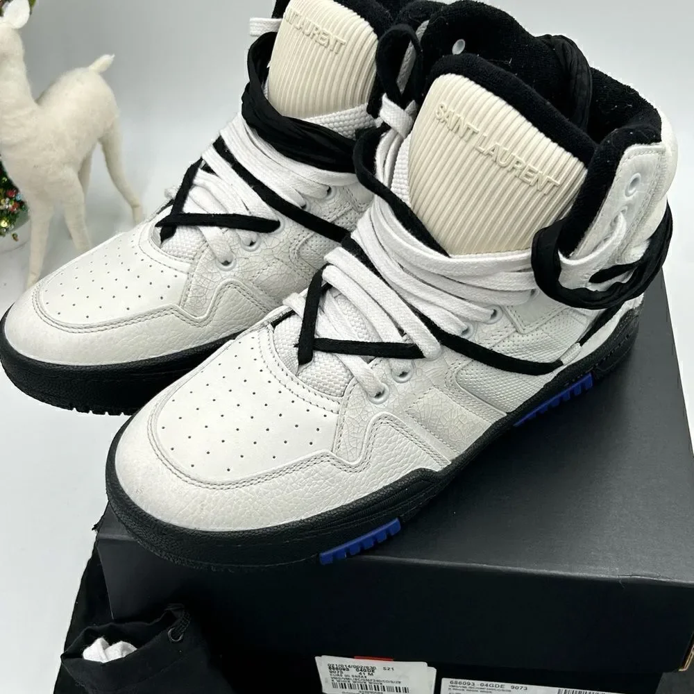 Men’s Saint Laurent cure 05 mid top sneakers size 41 made in Italy
